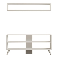 Σύνθετο σαλονιού Prestige pakoworld σε λευκή απόχρωση 120x29,6x50εκ Σύνθετο σαλονιού Prestige pakoworld σε λευκή απόχρωση 120x29,6x50εκ