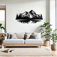 Διακοσμητικό τοίχου Mirolo pakooworld μαύρο μεταλλικό 70x0,15x50εκ Διακοσμητικό τοίχου Mirolo pakooworld μαύρο μεταλλικό 70x0,15x50εκ