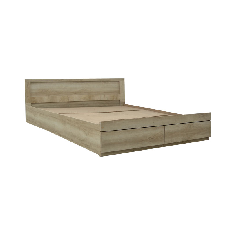 Κρεβάτι Olympus pakoworld με συρτάρι castillo-oak 140x200εκ