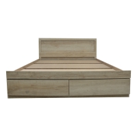 Κρεβάτι Olympus pakoworld με συρτάρι castillo-oak 140x200εκ