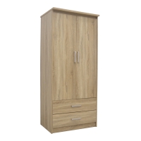 Ντουλάπα ρούχων δίφυλλη OLYMPUS pakoworld σε sonoma απόχρωση 81x57x183εκ Ντουλάπα ρούχων δίφυλλη OLYMPUS pakoworld σε sonoma απόχρωση 81x57x183εκ