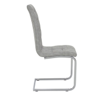 Καρέκλα Darrell pakoworld pu αντικέ γκρι-βάση χρωμίου 42x49x106εκ Καρέκλα Darrell pakoworld pu αντικέ γκρι-βάση χρωμίου 42x49x106εκ