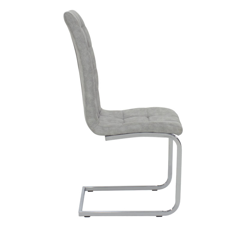 Καρέκλα Darrell pakoworld pu αντικέ γκρι-βάση χρωμίου 42x49x106εκ Καρέκλα Darrell pakoworld pu αντικέ γκρι-βάση χρωμίου 42x49x106εκ
