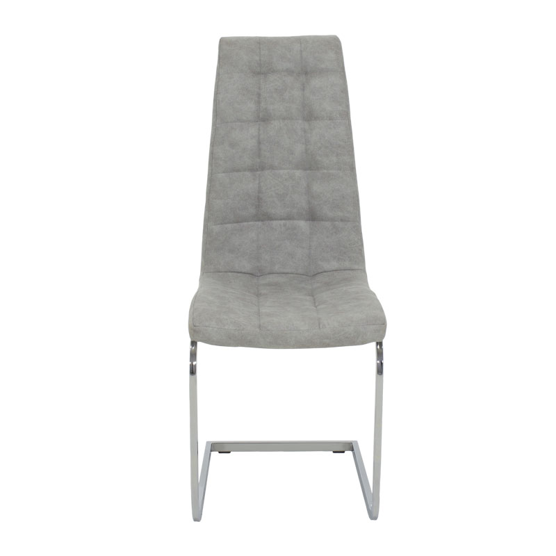 Καρέκλα Darrell pakoworld pu αντικέ γκρι-βάση χρωμίου 42x49x106εκ Καρέκλα Darrell pakoworld pu αντικέ γκρι-βάση χρωμίου 42x49x106εκ