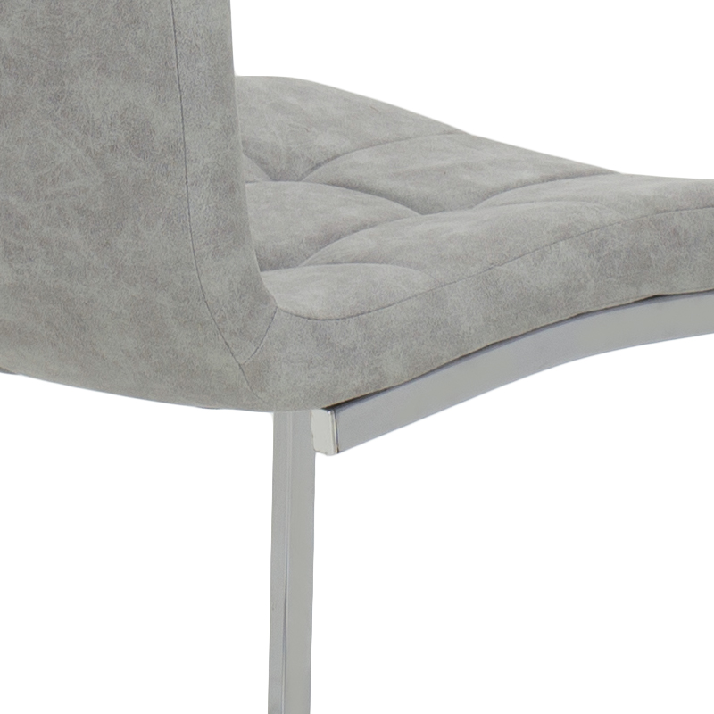 Καρέκλα Darrell pakoworld pu αντικέ γκρι-βάση χρωμίου 42x49x106εκ Καρέκλα Darrell pakoworld pu αντικέ γκρι-βάση χρωμίου 42x49x106εκ