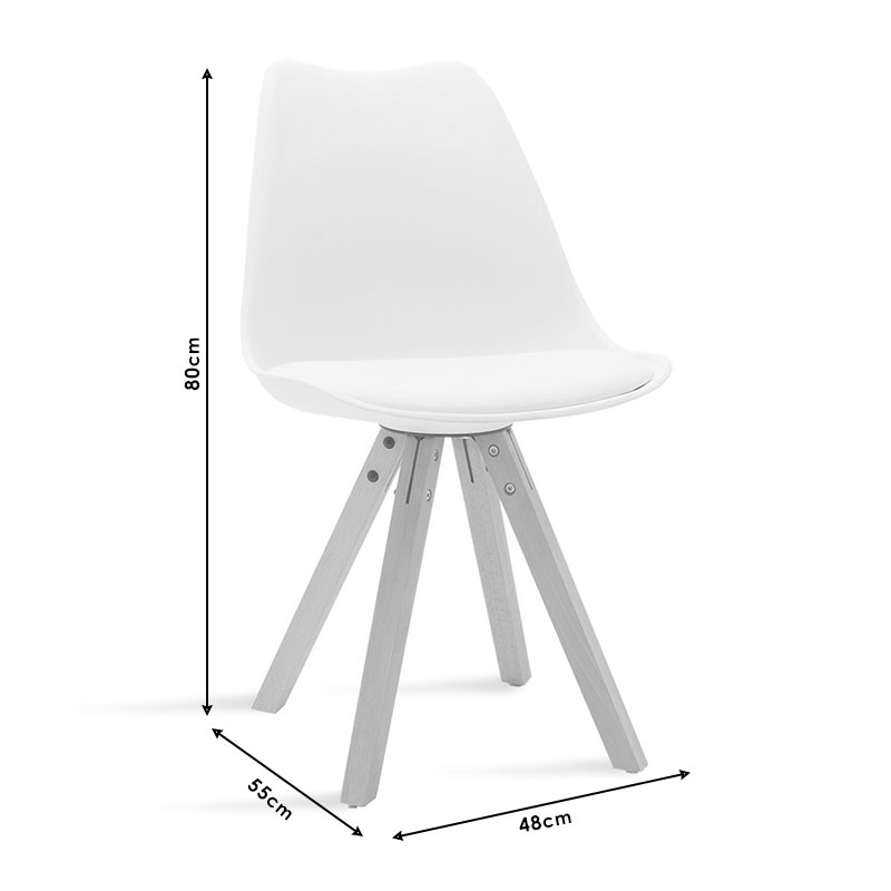 Τραπεζαρία Balou-Caron σετ 5τεμ pakoworld MDF και pp σε λευκή-φυσική απόχρωση Φ120x73εκ Τραπεζαρία Balou-Caron σετ 5τεμ pakoworld MDF και pp σε λευκή-φυσική απόχρωση Φ120x73εκ