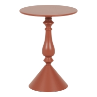 Βοηθητικό τραπέζι Lalou pakoworld μέταλλο σε απόχρωση terracotta Φ40x55εκ Βοηθητικό τραπέζι Lalou pakoworld μέταλλο σε απόχρωση terracotta Φ40x55εκ