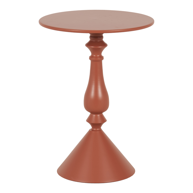 Βοηθητικό τραπέζι Lalou pakoworld μέταλλο σε απόχρωση terracotta Φ40x55εκ Βοηθητικό τραπέζι Lalou pakoworld μέταλλο σε απόχρωση terracotta Φ40x55εκ
