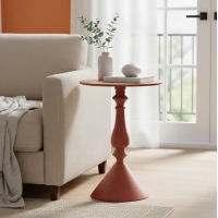 Βοηθητικό τραπέζι Lalou pakoworld μέταλλο σε απόχρωση terracotta Φ40x55εκ Βοηθητικό τραπέζι Lalou pakoworld μέταλλο σε απόχρωση terracotta Φ40x55εκ