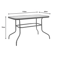 Τραπεζαρία Valor-Calan σετ 5τεμ pakoworld μέταλλο-textilene καφέ 110x60x70εκ Τραπεζαρία Valor-Calan σετ 5τεμ pakoworld μέταλλο-textilene καφέ 110x60x70εκ