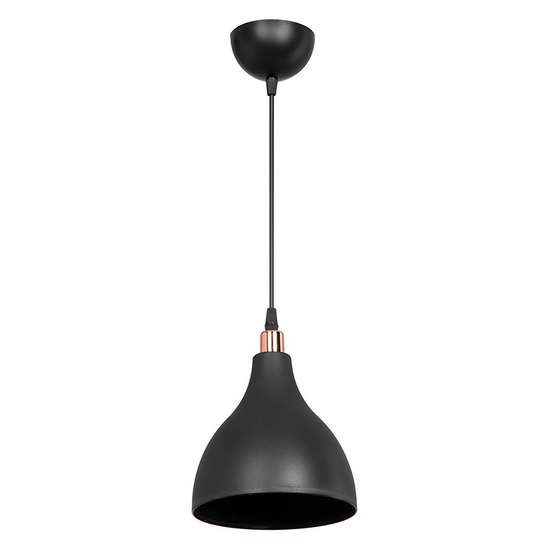 Φωτιστικό οροφής μονόφωτο Lofty pakoworld Ε27 μαύρο Φ18x22εκ Φωτιστικό οροφής μονόφωτο Lofty pakoworld Ε27 μαύρο Φ18x22εκ