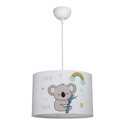 Παιδικό φωτιστικό οροφής Koala pakoworld led E27 πολύχρωμο PVC Φ30x20εκ