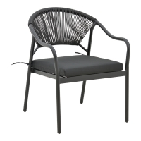 Πολυθρόνα Jerqui pakoworld wicker rattan μαύρο-μεταλλικό μαύρο πόδι-μαύρο μαξιλάρι 60x64x78εκ Πολυθρόνα Jerqui pakoworld wicker rattan μαύρο-μεταλλικό μαύρο πόδι-μαύρο μαξιλάρι 60x64x78εκ