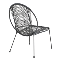 Καρέκλα κήπου Dapper pakoworld μαύρο μέταλλο-pe μαύρο 64.5x71x92.5εκ Καρέκλα κήπου Dapper pakoworld μαύρο μέταλλο-pe μαύρο 64.5x71x92.5εκ