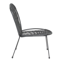 Καρέκλα κήπου Dapper pakoworld μαύρο μέταλλο-pe μαύρο 64.5x71x92.5εκ Καρέκλα κήπου Dapper pakoworld μαύρο μέταλλο-pe μαύρο 64.5x71x92.5εκ