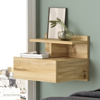 Κομοδίνο Discover pakoworld επιτοίχιο sonoma 40x35.5x32εκ Κομοδίνο Discover pakoworld επιτοίχιο sonoma 40x35.5x32εκ