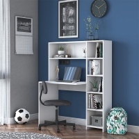 Γραφείο με βιβλιοθήκη Janson pakoworld λευκό 113x40x142εκ Γραφείο με βιβλιοθήκη Janson pakoworld λευκό 113x40x142εκ
