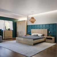 Ντουλάπα Bruse pakoworld μελαμίνη σε sonoma-oak απόχρωση 148.5x56.5x203.2εκ Ντουλάπα Bruse pakoworld μελαμίνη σε sonoma-oak απόχρωση 148.5x56.5x203.2εκ