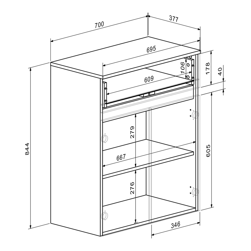 Έπιπλο εισόδου Ansia pakoworld καρυδί oak 210x44,7x175εκ Έπιπλο εισόδου Ansia pakoworld καρυδί oak 210x44,7x175εκ