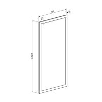 Έπιπλο εισόδου Ansia pakoworld καρυδί oak 210x44,7x175εκ Έπιπλο εισόδου Ansia pakoworld καρυδί oak 210x44,7x175εκ