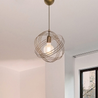 Φωτιστικό οροφής μονόφωτο Idris pakoworld E27 χρυσό Φ30x75εκ Φωτιστικό οροφής μονόφωτο Idris pakoworld E27 χρυσό Φ30x75εκ