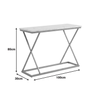 Κονσόλα Glimmer pakoworld καρυδί με μαύρο μέταλλο 100x30x80εκ Κονσόλα Glimmer pakoworld καρυδί με μαύρο μέταλλο 100x30x80εκ