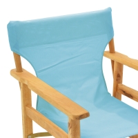 Καρέκλα-πολυθρόνα σκηνοθέτη Kompa pakoworld μασίφ ξύλο οξιάς σε φυσική απόχρωση με τιρκουάζ πανί Καρέκλα-πολυθρόνα σκηνοθέτη Kompa pakoworld μασίφ ξύλο οξιάς σε φυσική απόχρωση με τιρκουάζ πανί