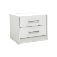 Σετ Κρεβατοκάμαρας Olympus White με Κρεβάτι 140x200εκ Σετ 3τεμ
