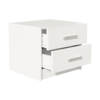 Σετ Κρεβατοκάμαρας Olympus White με Κρεβάτι 140x200εκ Σετ 3τεμ