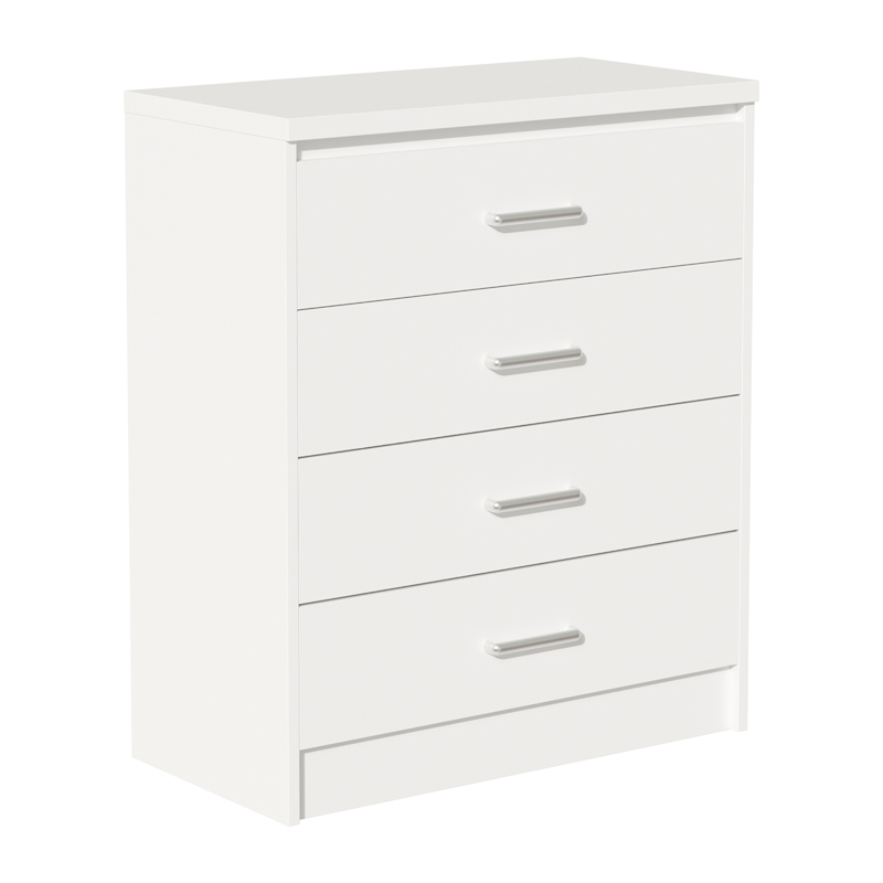 Σετ Κρεβατοκάμαρας Olympus White με Κρεβάτι 140x200εκ Σετ 4τεμ