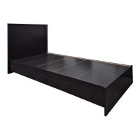 Κρεβάτι με στρώμα Athos-Dreamer pakoworld wenge 90x190εκ
