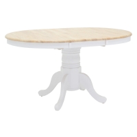 Τραπεζαρία Dallan Lars pakoworld 5τεμ λευκό rubberwood Φ100(+38)x100x75εκ Τραπεζαρία Dallan Lars pakoworld 5τεμ λευκό rubberwood Φ100(+38)x100x75εκ