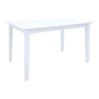 Τραπεζαρία Dallan Mabor pakoworld 7τεμ λευκό rubberwood 120-150x80x73,8εκ Τραπεζαρία Dallan Mabor pakoworld 7τεμ λευκό rubberwood 120-150x80x73,8εκ