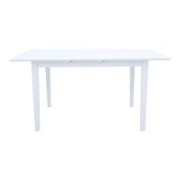 Τραπεζαρία Dallan Mabor pakoworld 7τεμ λευκό rubberwood 120-150x80x73,8εκ Τραπεζαρία Dallan Mabor pakoworld 7τεμ λευκό rubberwood 120-150x80x73,8εκ