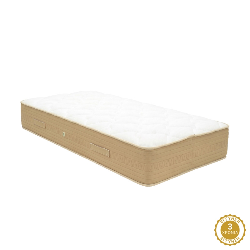 Κρεβάτι με στρώμα Athos Sleepy pakoworld sonoma 90x190εκ Κρεβάτι με στρώμα Athos Sleepy pakoworld sonoma 90x190εκ