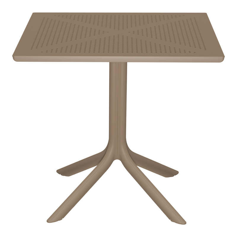 Τραπεζαρία Zoi Groovy pakoworld σετ 3τεμ cappuccino PP 80x80x74εκ Τραπεζαρία Zoi Groovy pakoworld σετ 3τεμ cappuccino PP 80x80x74εκ