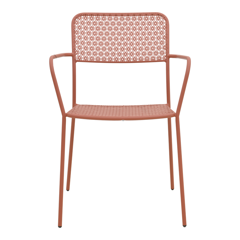 Πολυθρόνα Federal pakoworld στοιβαζόμενη terracotta μέταλλο 57x58x81.5εκ Πολυθρόνα Federal pakoworld στοιβαζόμενη terracotta μέταλλο 57x58x81.5εκ
