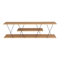 Έπιπλο τηλεόρασης Tars pakoworld sonoma-μαύρο 120x30x33εκ