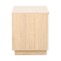 Κομοδίνο Verena pakoworld φυσικό με λευκό 48x40x48εκ