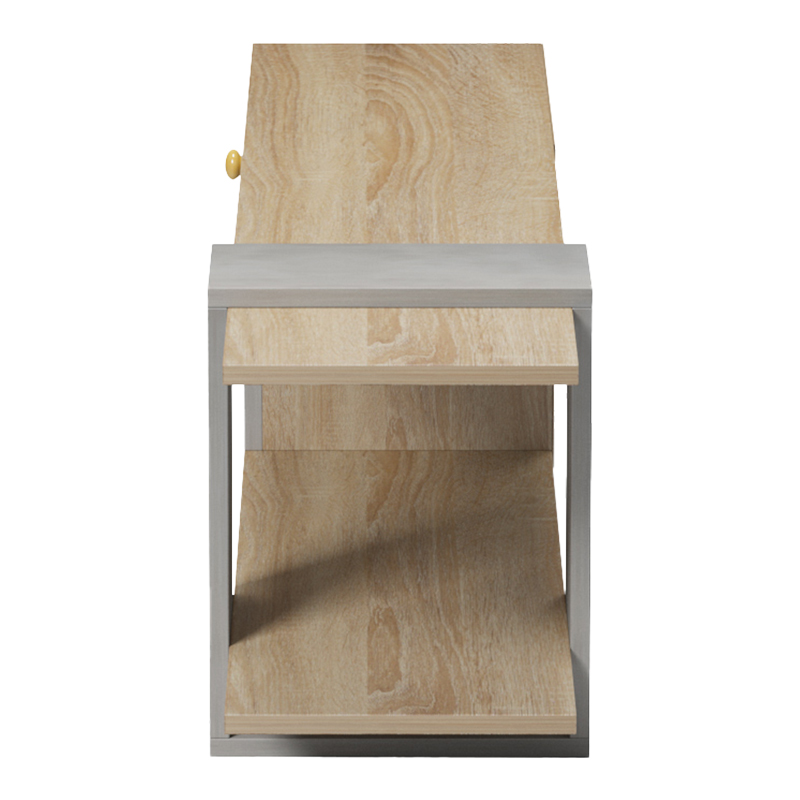 Έπιπλο τηλεόρασης Standi pakoworld σε sonoma-γκρι cement απόχρωση 120x25x36.8εκ Έπιπλο τηλεόρασης Standi pakoworld σε sonoma-γκρι cement απόχρωση 120x25x36.8εκ