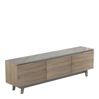 Έπιπλο τηλεόρασης Kasandra pakoworld μπεζ μαρμάρου-sonoma 180x35x48.5εκ Έπιπλο τηλεόρασης Kasandra pakoworld μπεζ μαρμάρου-sonoma 180x35x48.5εκ