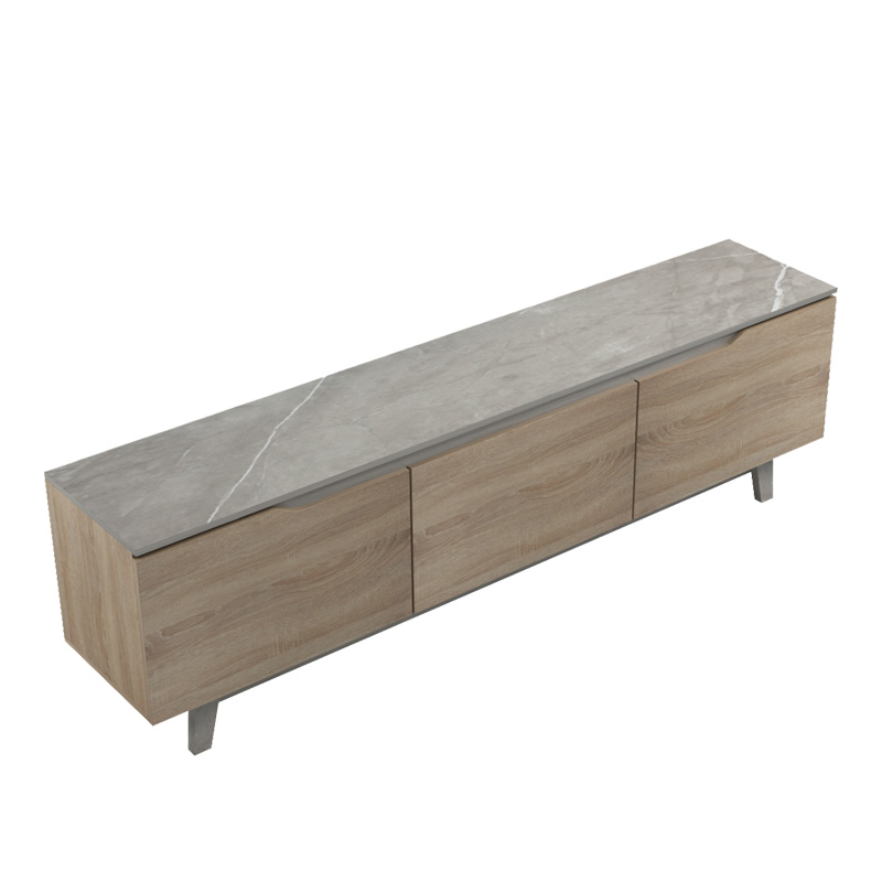 Έπιπλο τηλεόρασης Kasandra pakoworld μπεζ μαρμάρου-sonoma 180x35x48.5εκ Έπιπλο τηλεόρασης Kasandra pakoworld μπεζ μαρμάρου-sonoma 180x35x48.5εκ