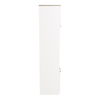 Ντουλάπα κουζίνας Rowan pakoworld σε λευκή-sonoma απόχρωση 60x42x182εκ