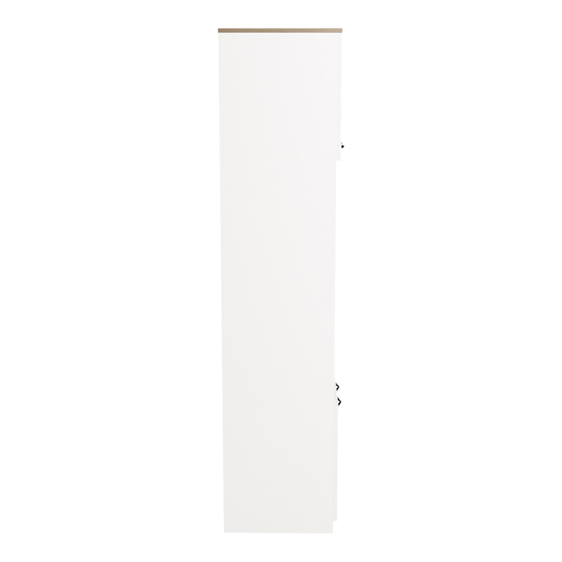 Ντουλάπα κουζίνας Rowan pakoworld σε λευκή-sonoma απόχρωση 60x42x182εκ