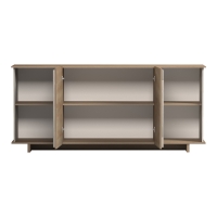 Μπουφές Zafore pakoworld sonoma - γκρι μπεζ όψη μαρμάρου 180x45x80εκ