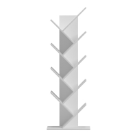 Βιβλιοθήκη Fyllo pakoworld λευκό 50x25x141.5εκ Βιβλιοθήκη Fyllo pakoworld λευκό 50x25x141.5εκ