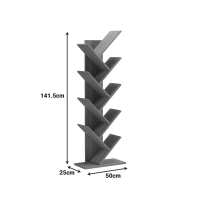 Βιβλιοθήκη Fyllo pakoworld λευκό 50x25x141.5εκ Βιβλιοθήκη Fyllo pakoworld λευκό 50x25x141.5εκ