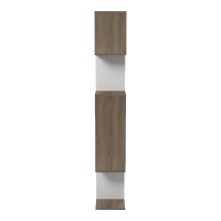 Βιβλιοθήκη Mito pakoworld sonoma - λευκό 108.5x25x161εκ