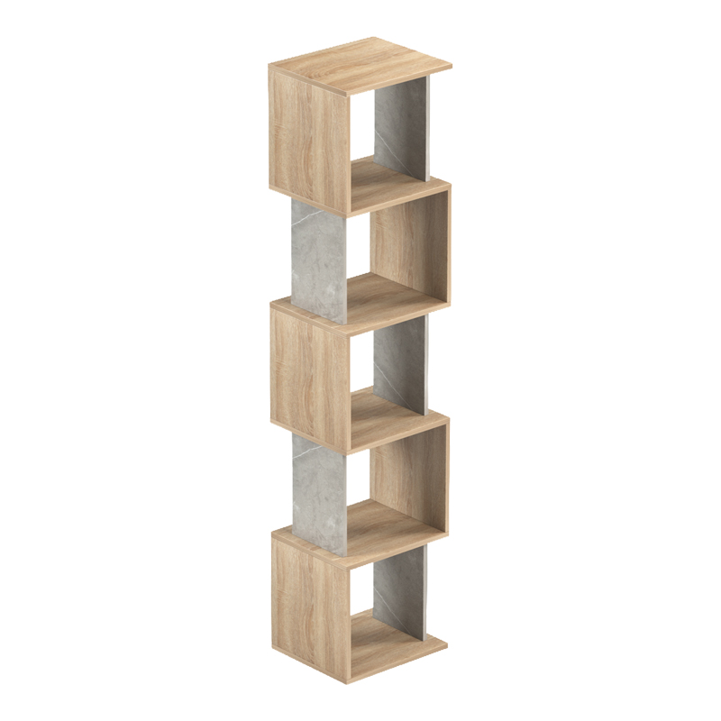 Βιβλιοθήκη Cubik pakoworld sonoma- γκρι μπεζ οψη μαρμάρου 35x30x161εκ Βιβλιοθήκη Cubik pakoworld sonoma- γκρι μπεζ οψη μαρμάρου 35x30x161εκ