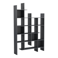 Βιβλιοθήκη Manco pakoworld ανθρακί 122x25.5x188εκ